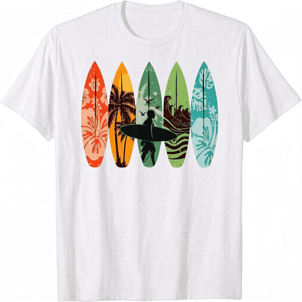 Surfboarder Hawaii Wave Surfing Surfboard Lover Beach Surfer T-Shirt