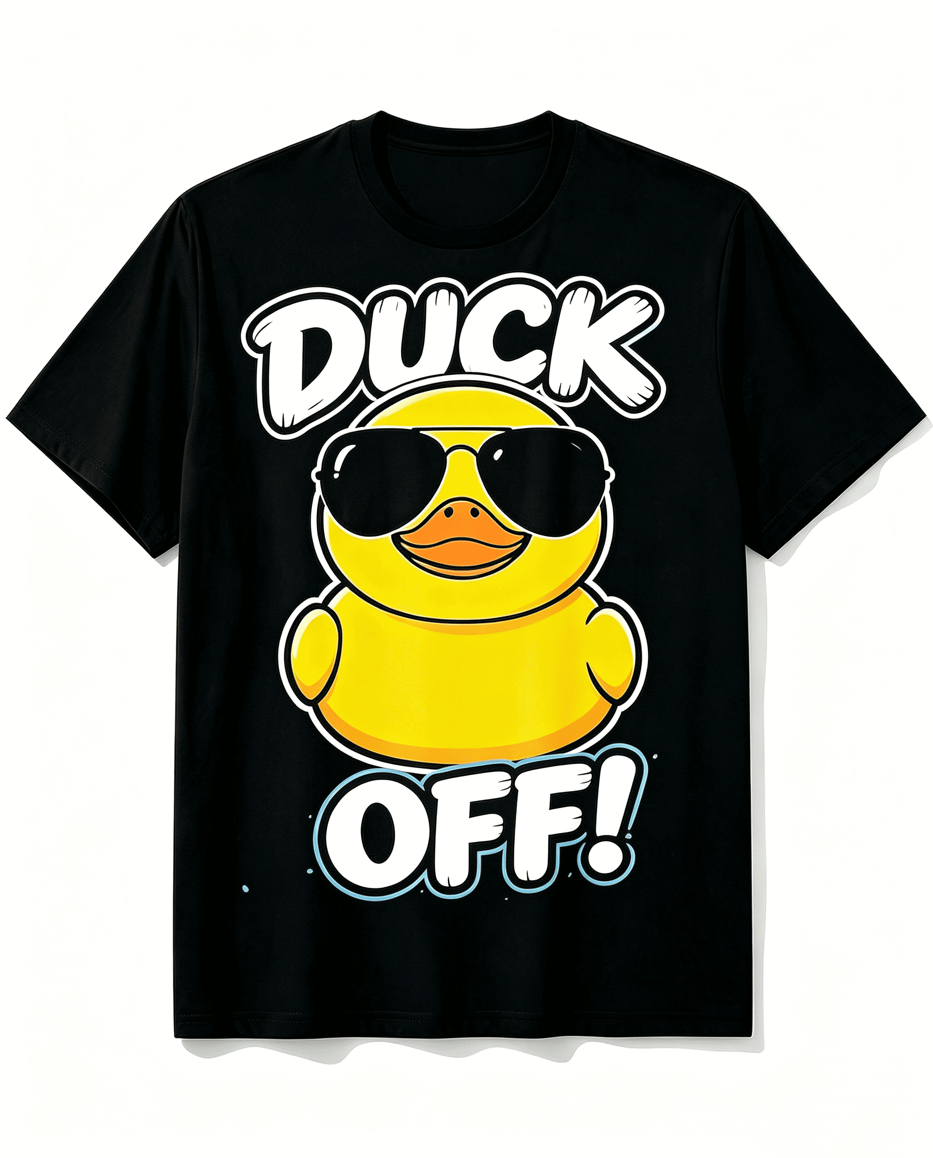 Unisex Cool Sunglasses Rubber Duck Graphic T‑Shirt, Fun Street Cartoon Duck Print Casual Crew Neck Short Sleeve Novelty Tee for Men Women Adults