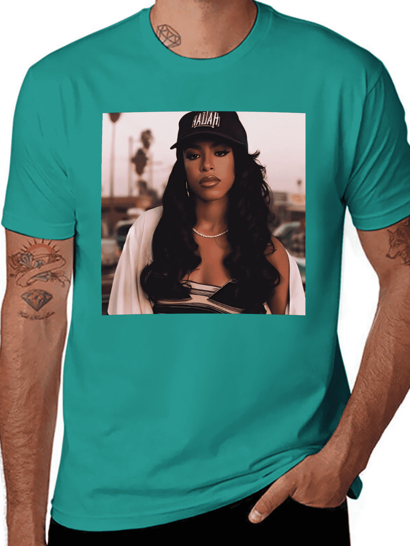 Vintage Aaliyah Graphic Unisex Shirt, Bootleg Rap Design Shirt, 90'S Clothing, Rap Gift for Him Her Crewneck Streetwear Menswear Top