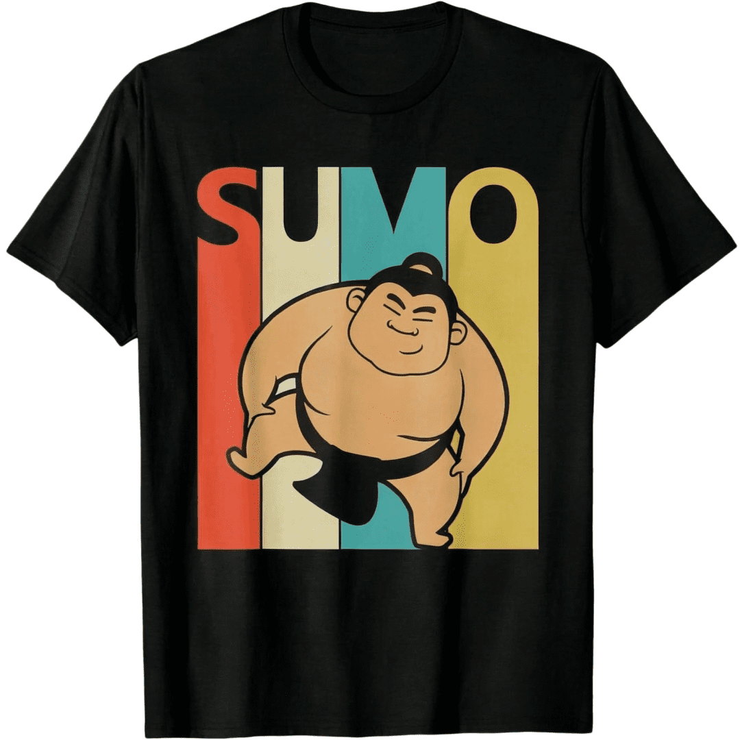 Vintage Sumo Wrestling Japanese Culture Sport T-Shirt