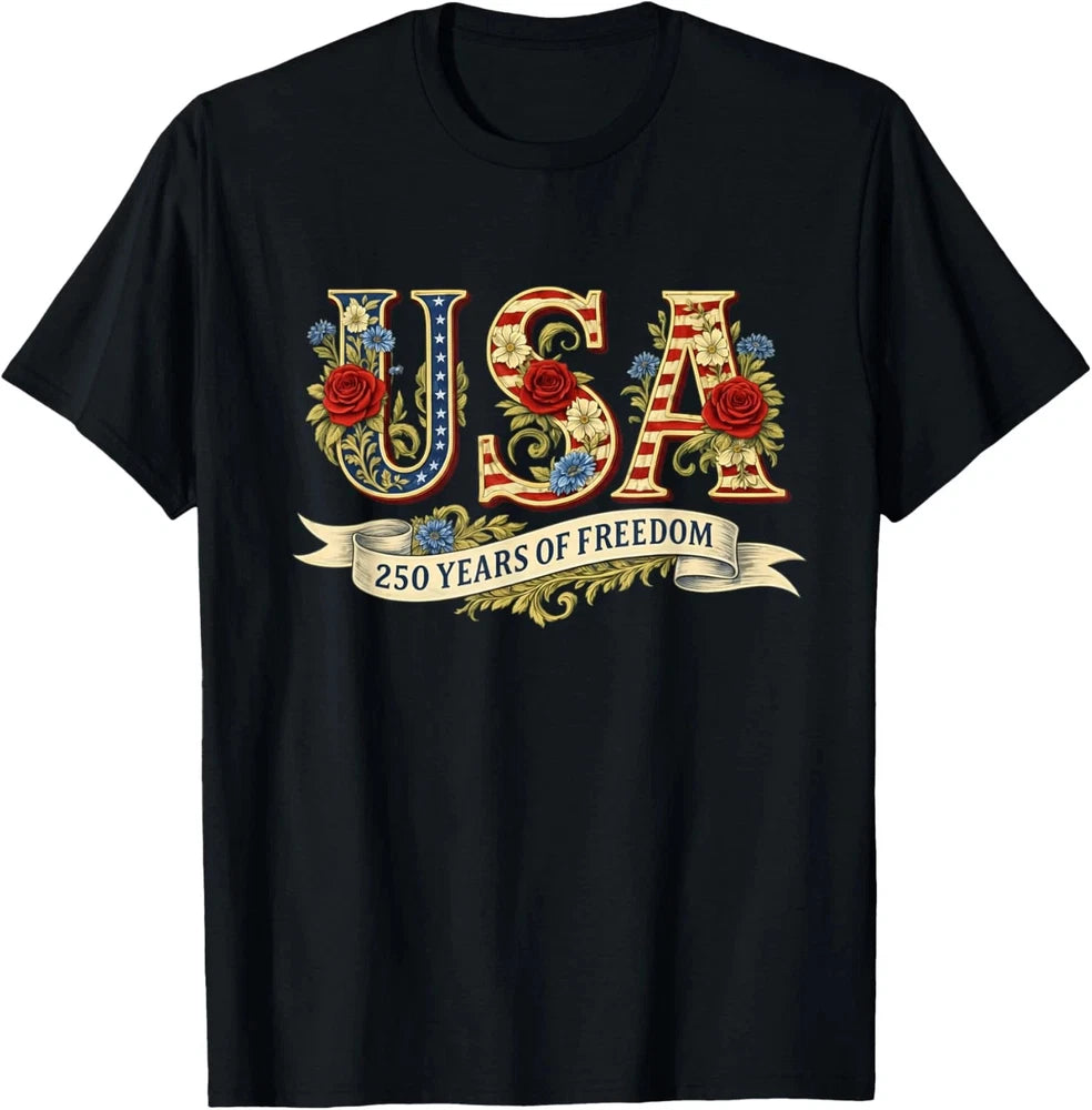 Vintage USA America 250 Years 1776-2026 250th Birthday T Shirt