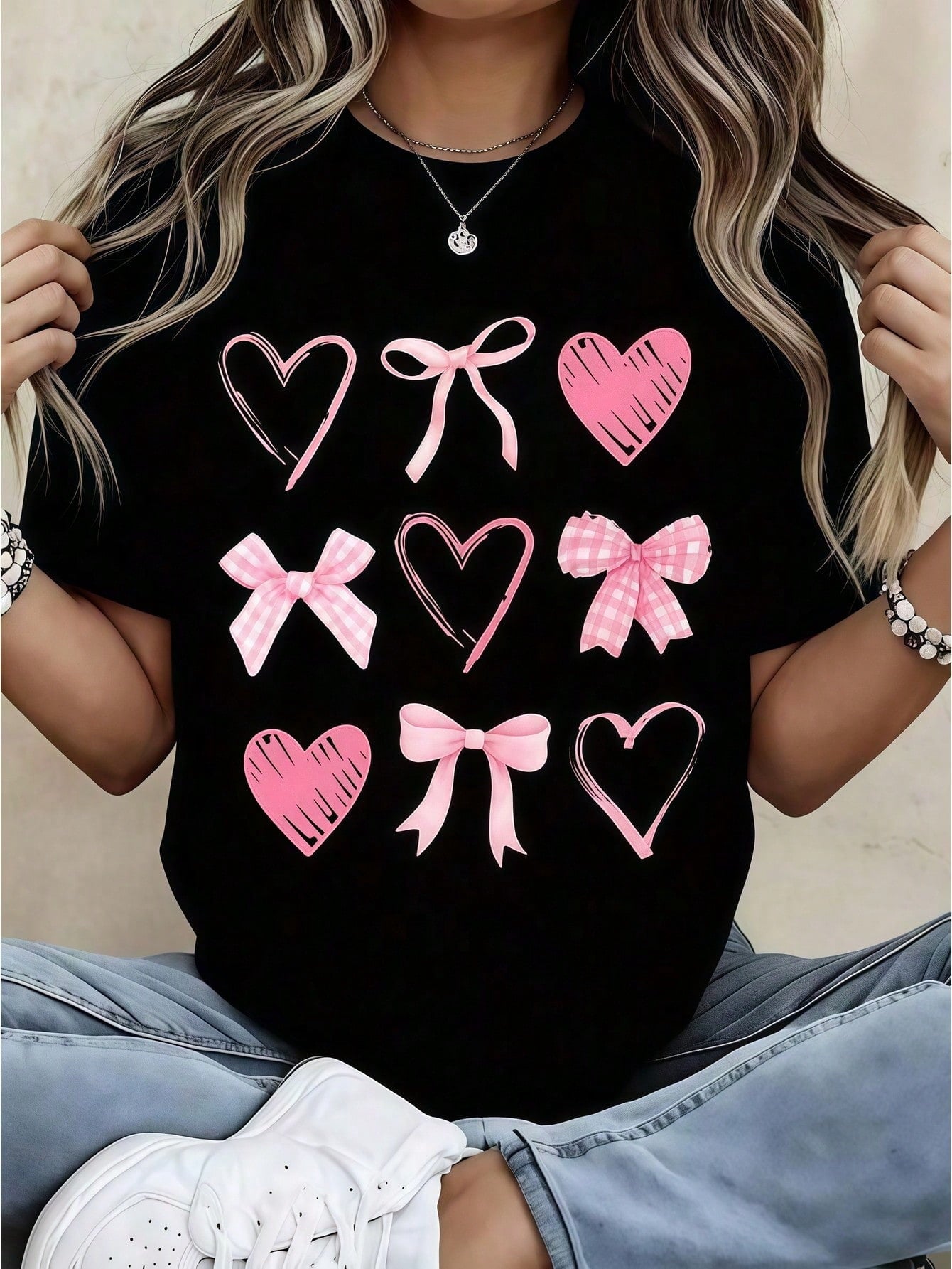 Women Clothes Beach Postcard Print Cream TShirt, Cute Casual Crew Neck Summer Top, Women's Basic Tee, Lightweight Knit Fabric
