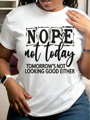 Women's Casual Crew Neck Short Sleeve T-Shirt With Creative Motivational Slogan, Letter, And Heart Prints