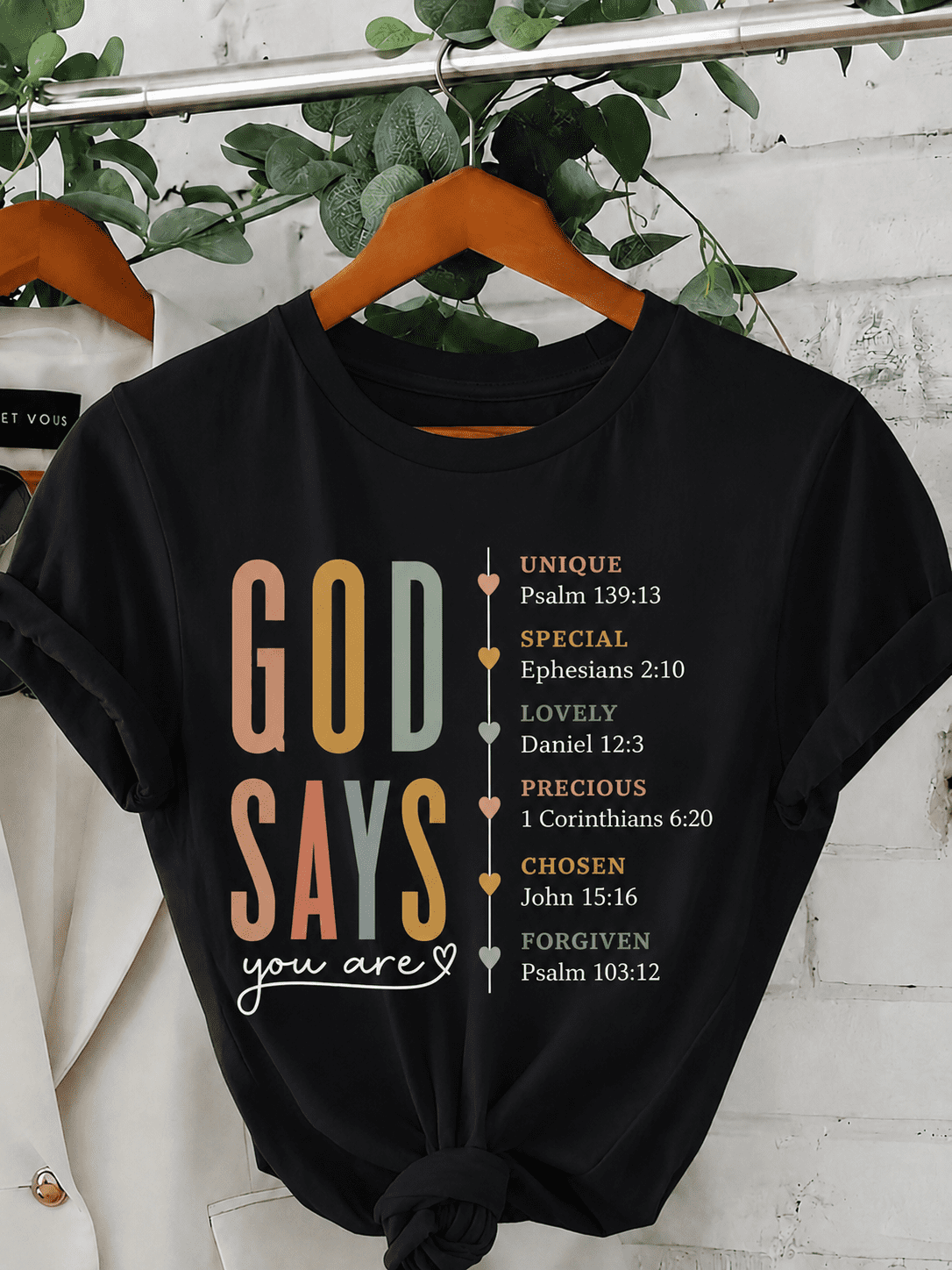 Women's Christian Faith Graphic T-Shirt, Inspirational Bible Verse Print Casual Crew Neck Short Sleeve Tee, Church Shirt Gift for Mom, Wife, Sister, Daughter