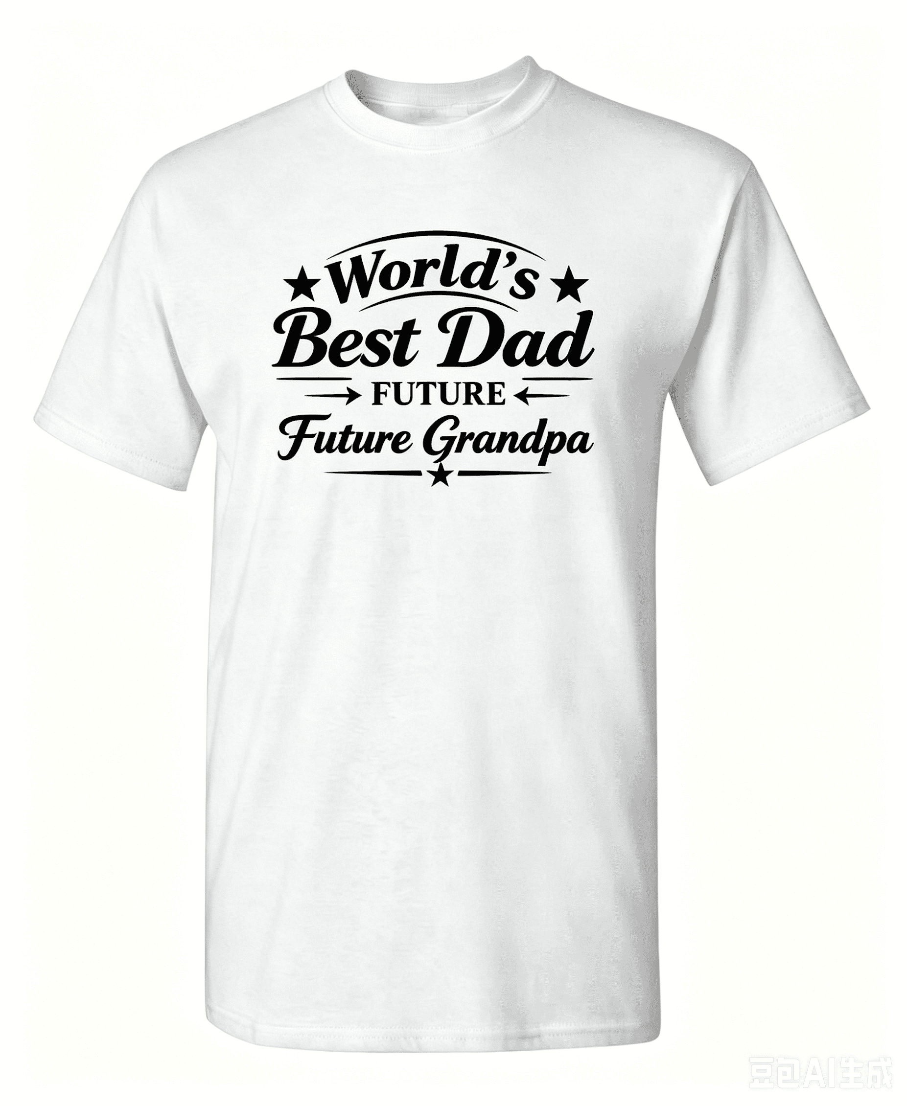 World's Best Dad Future Grandpa T-Shirt, Funny Pregnancy Announcement Gift For New Grandfather, Father's Day Gift For Soon To Be Grandpa Casual Short Sleeve Tee