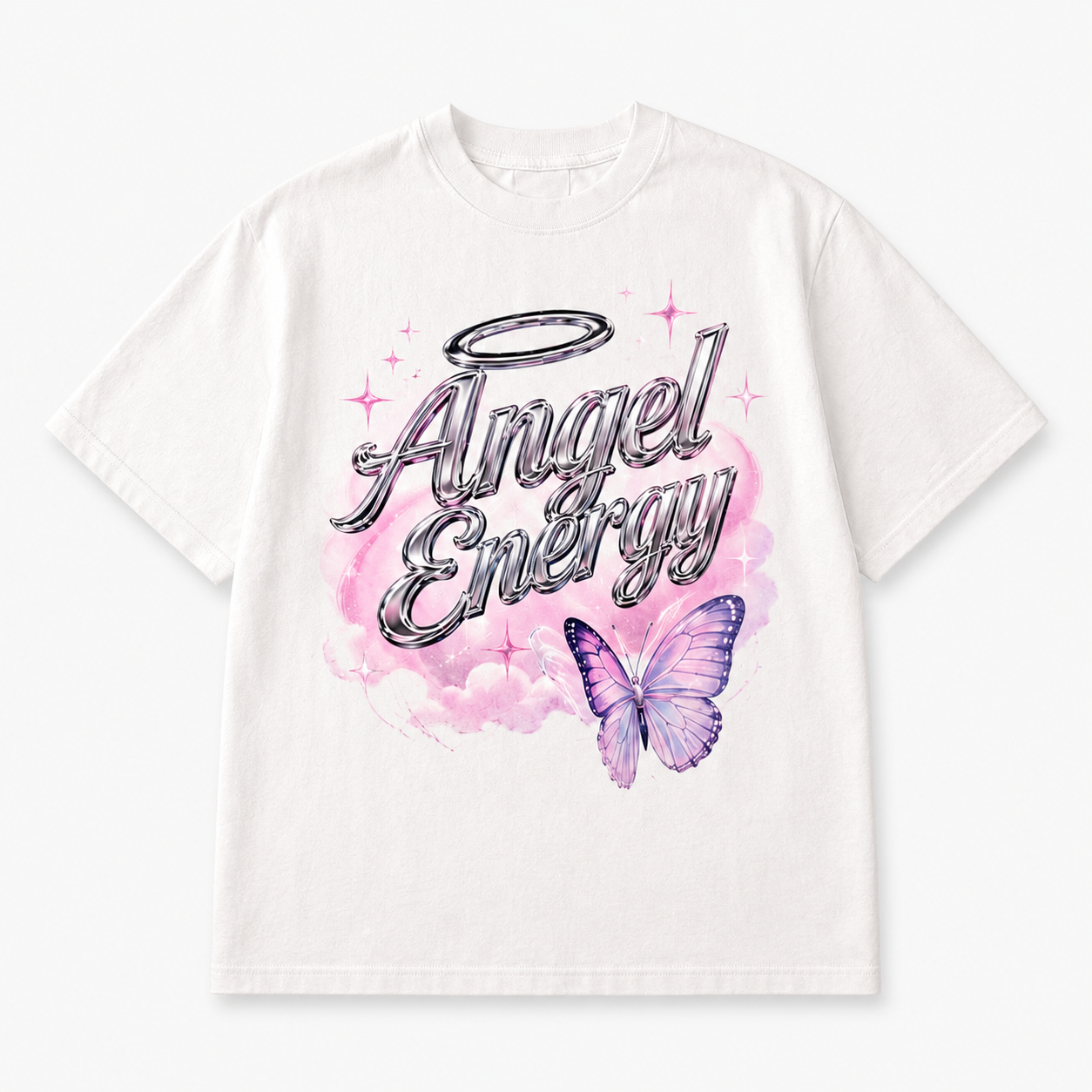 Y2K Energy T-Shirt Retro Butterfly Cosmic Graphic Tee Vintage Aesthetic Unisex Shirt