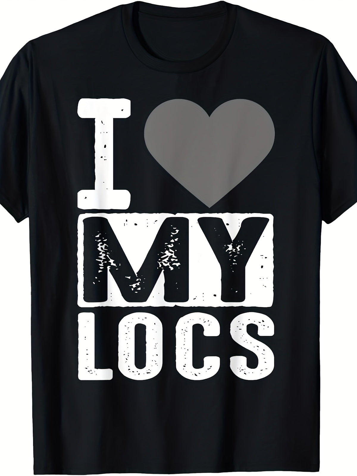 I Love My Locs Graphic T-Shirt for Men & Women, Natural Hair Pride Tee, Dreadlocks Inspired Short Sleeve Crew Neck Casual Shirt, Gift for Loc Lovers