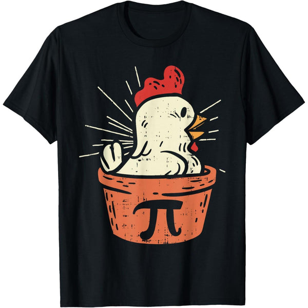 Funny Chicken Pot Pi Shirt Day Pie Math Lover T-Shirt