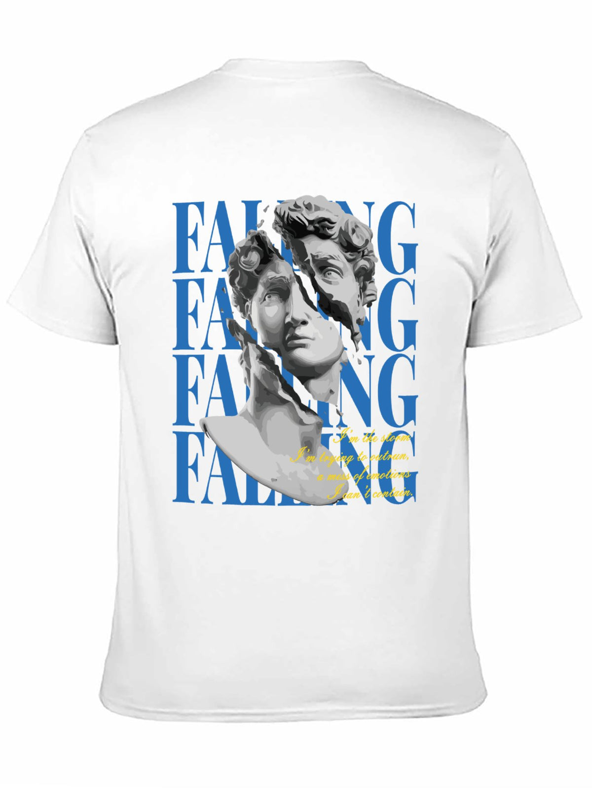 Graphic tee [Falling down] Y2K modern hiphop t-shirt Unisex