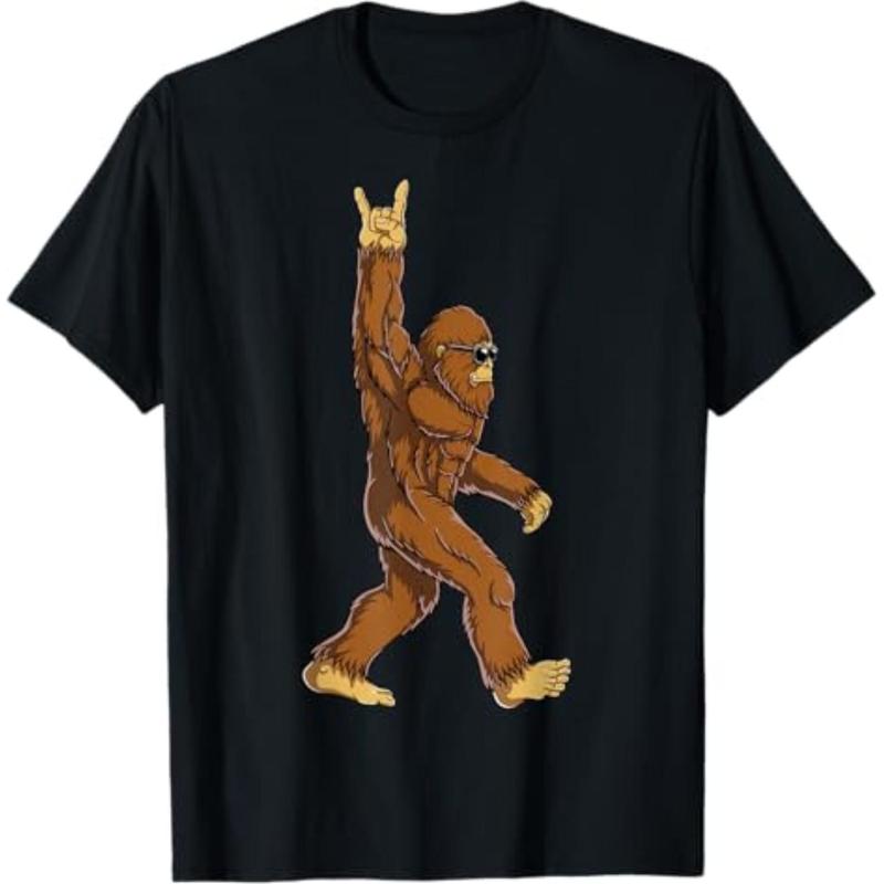 Bigfoot Rock On Sasquatch Rock And Roll T-Shirt