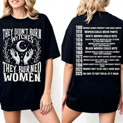 They Didn’t Burn Witches | They Burned Women | Women Rights Dates | Witch Shirt | Women Shirt | Woman Shirt