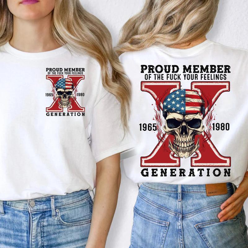 Generation X New Version Two Side Graphic T-Shirt
