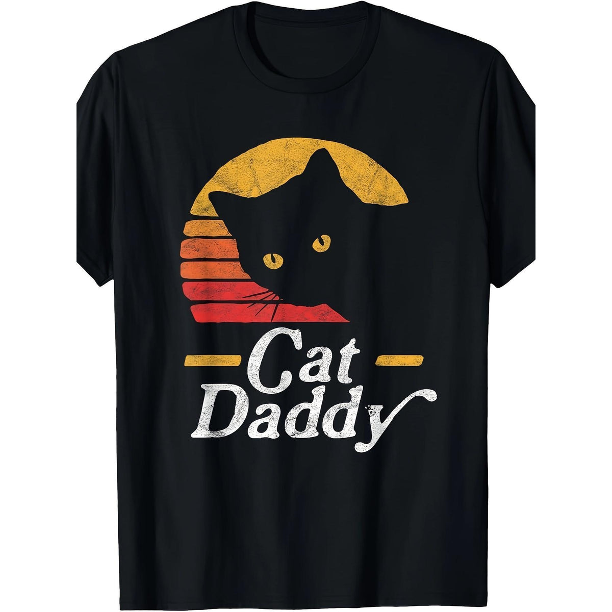 cat dad vintage 80s style cat T-shirt