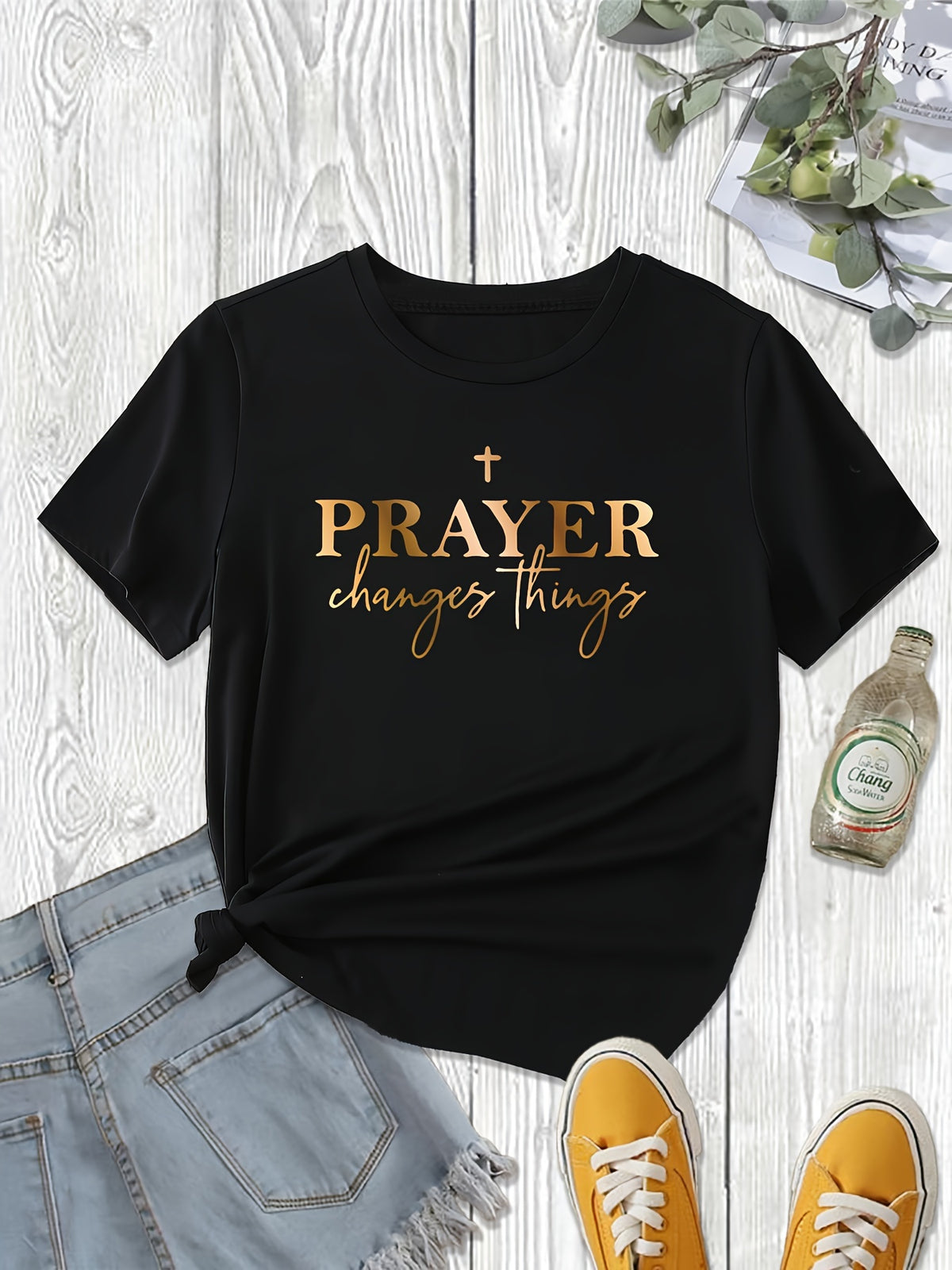 Black Casual T-shirt