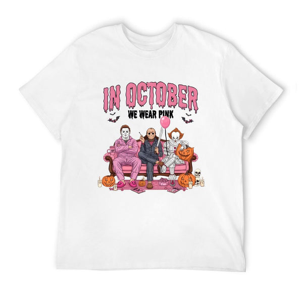 Halloween Ghosts Pumpkins Candy Design Graphic T-Shirt