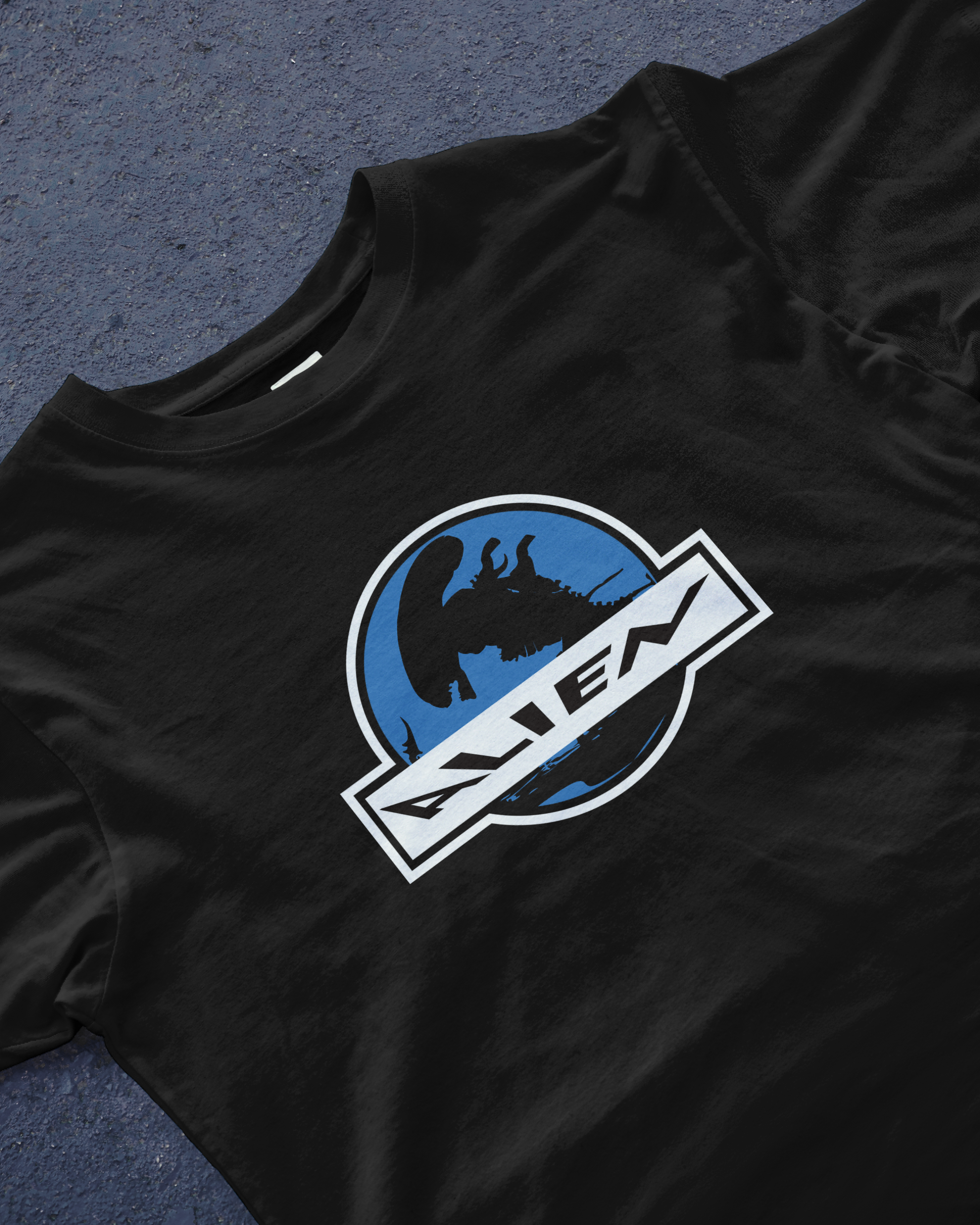 DIYANYONE Original Retro Sci-Fi Hoodie: ALIEN Movie Logo