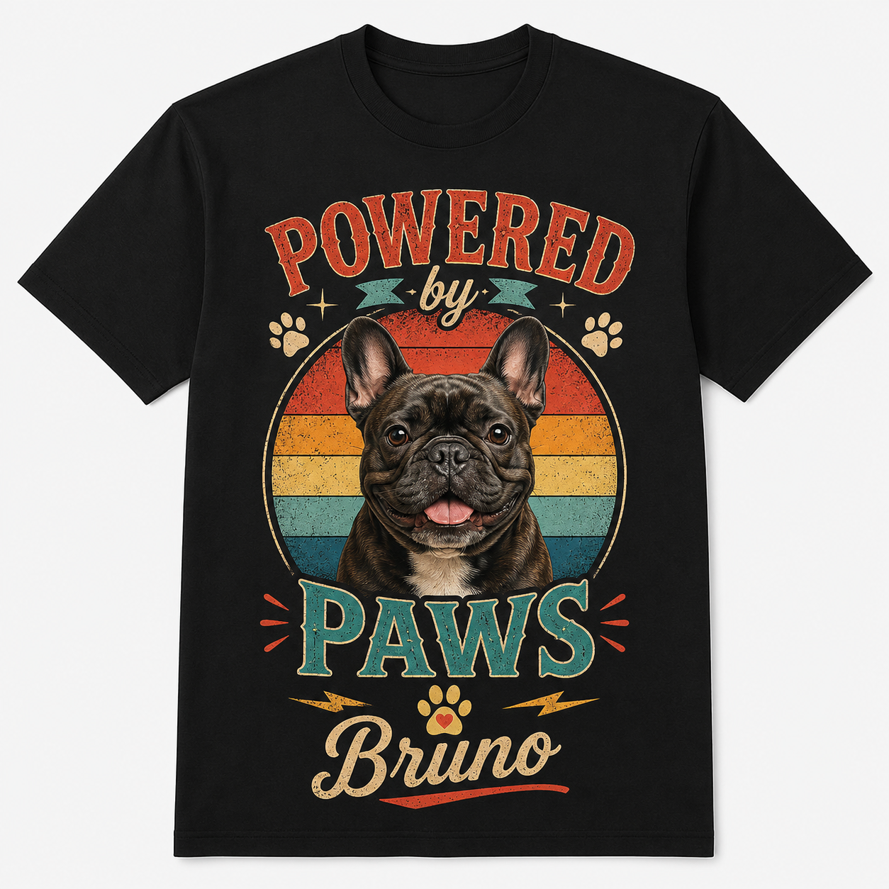 Custom Pet Photo T-Shirt Personalized Dog Cat Graphic Tee-09