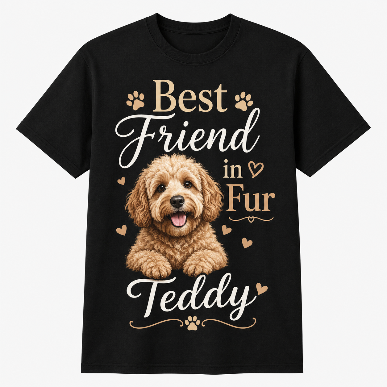 Custom Pet Photo T-Shirt Personalized Dog Cat Graphic Tee-06