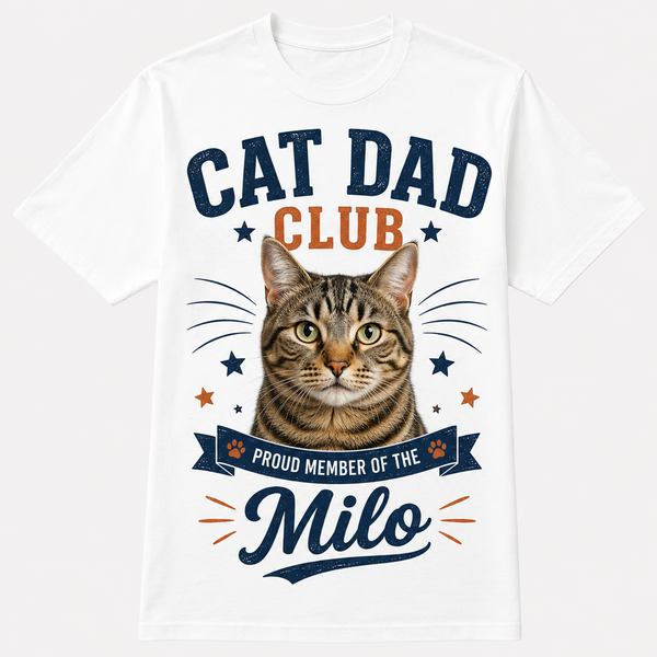 Custom Pet Photo T-Shirt Personalized Dog Cat Graphic Tee-07