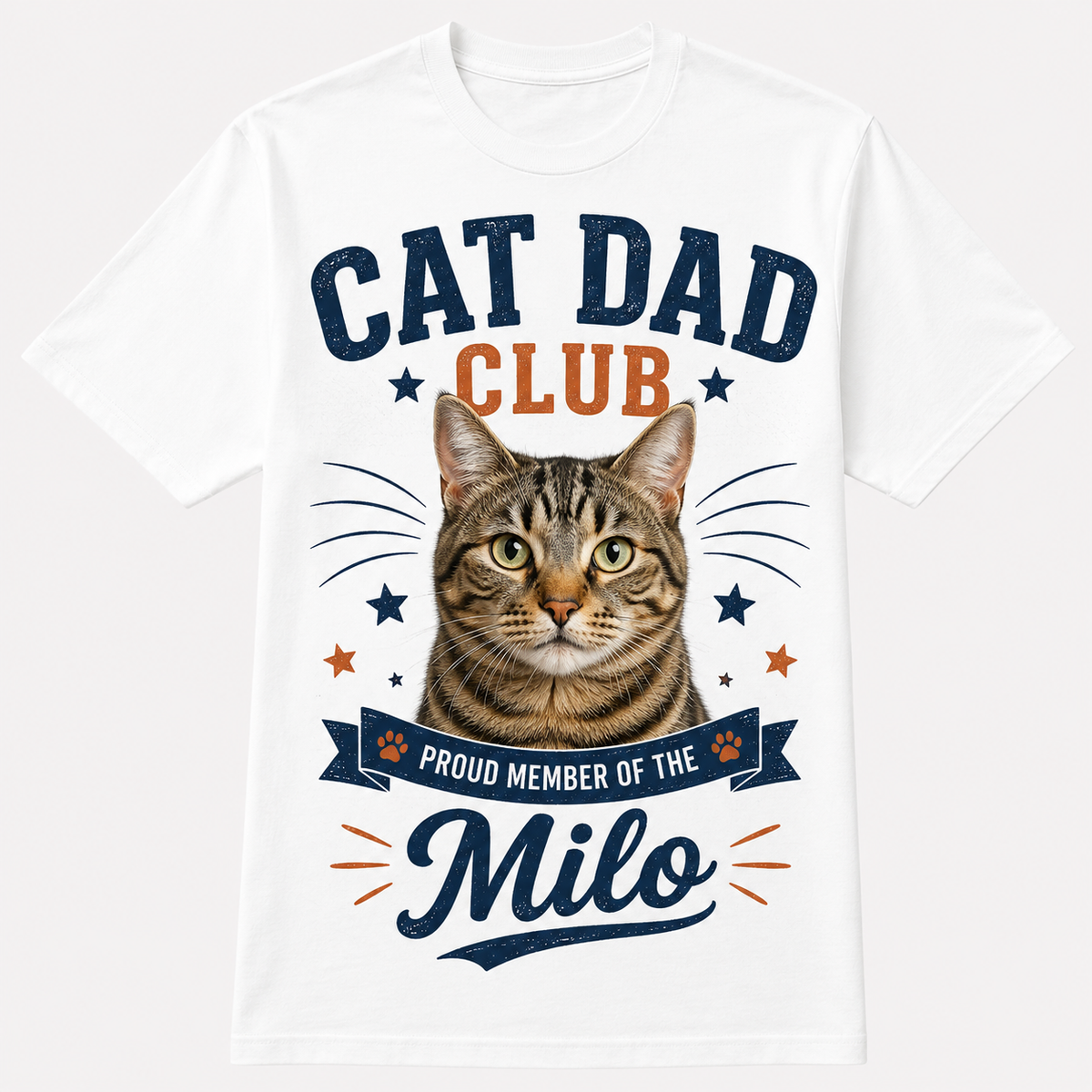 Custom Pet Photo T-Shirt Personalized Dog Cat Graphic Tee-07