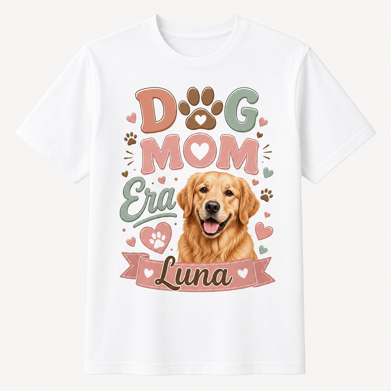 Custom Pet Photo T-Shirt Personalized Dog Cat Graphic Tee-08
