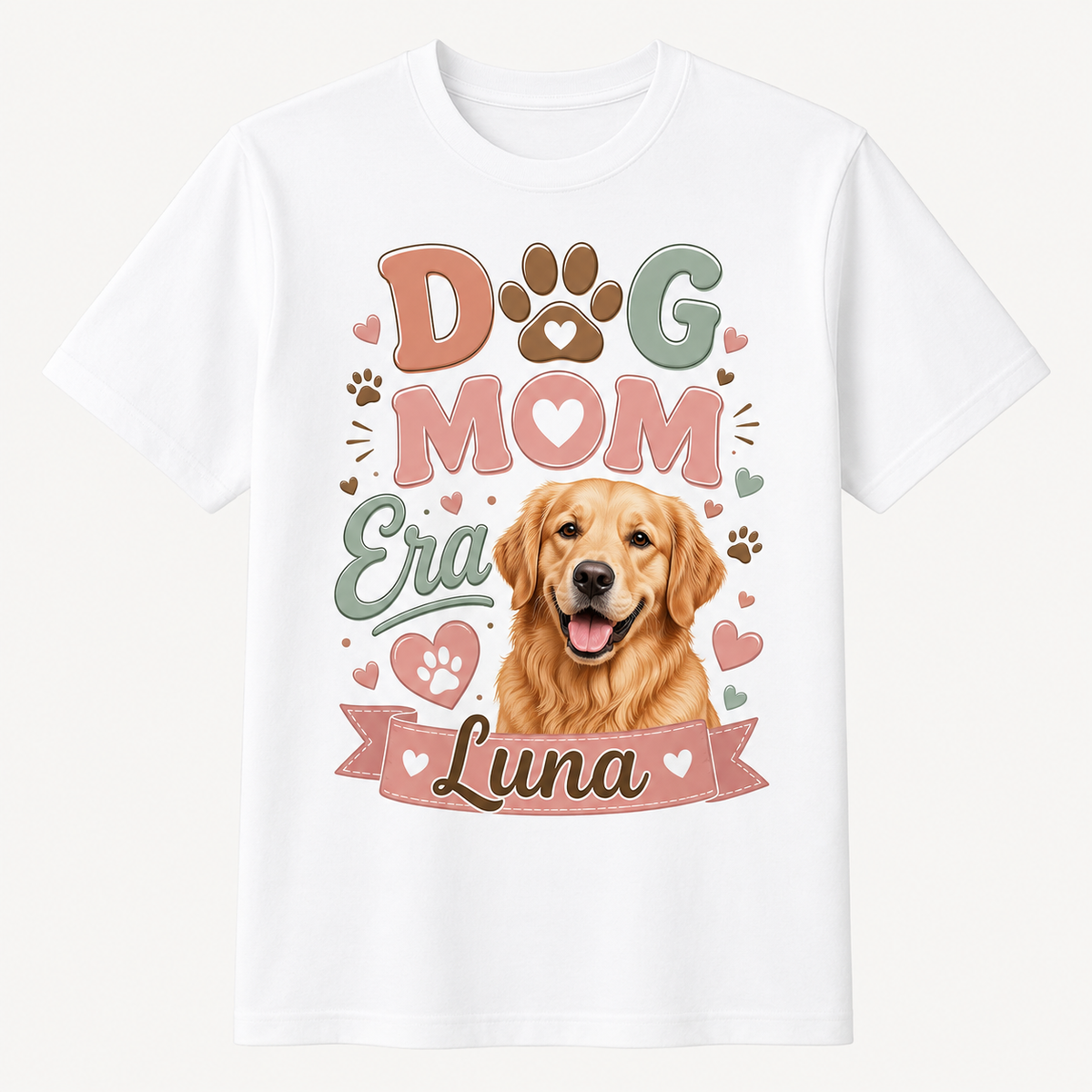 Custom Pet Photo T-Shirt Personalized Dog Cat Graphic Tee-08
