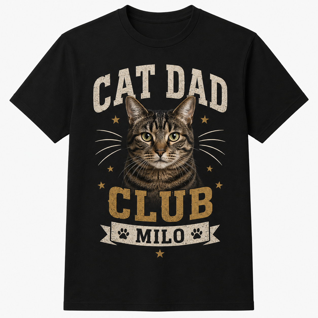 Custom Pet Photo T-Shirt Personalized Dog Cat Graphic Tee-07