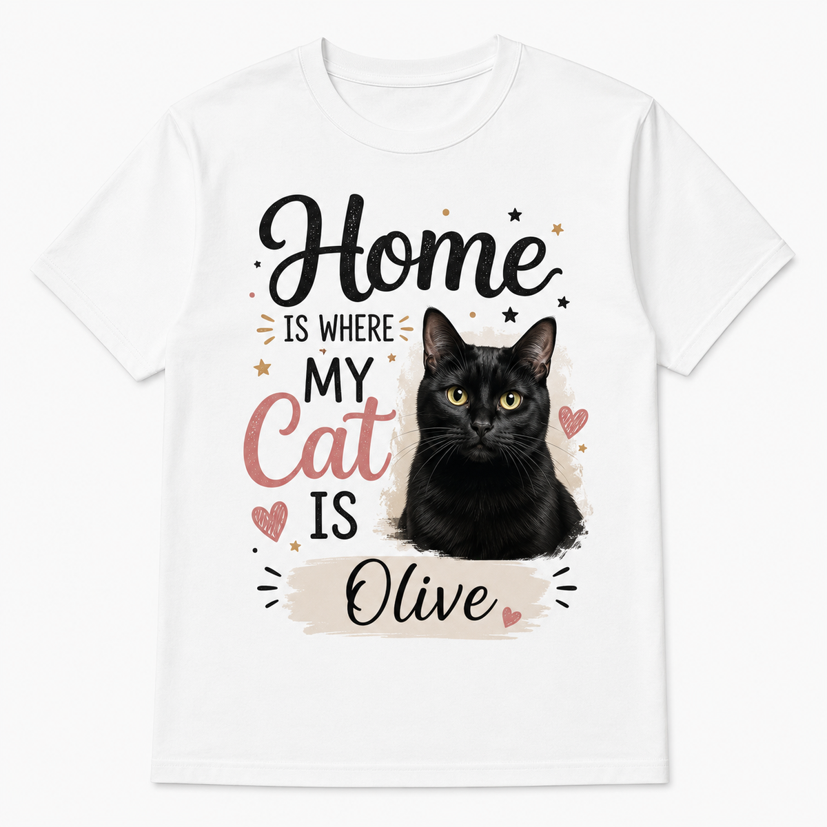 Custom Pet Photo T-Shirt Personalized Dog Cat Graphic Tee-1