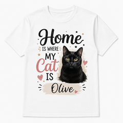 Custom Pet Photo T-Shirt Personalized Dog Cat Graphic Tee-1