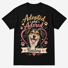 Custom Pet Photo T-Shirt Personalized Dog Cat Graphic Tee-02