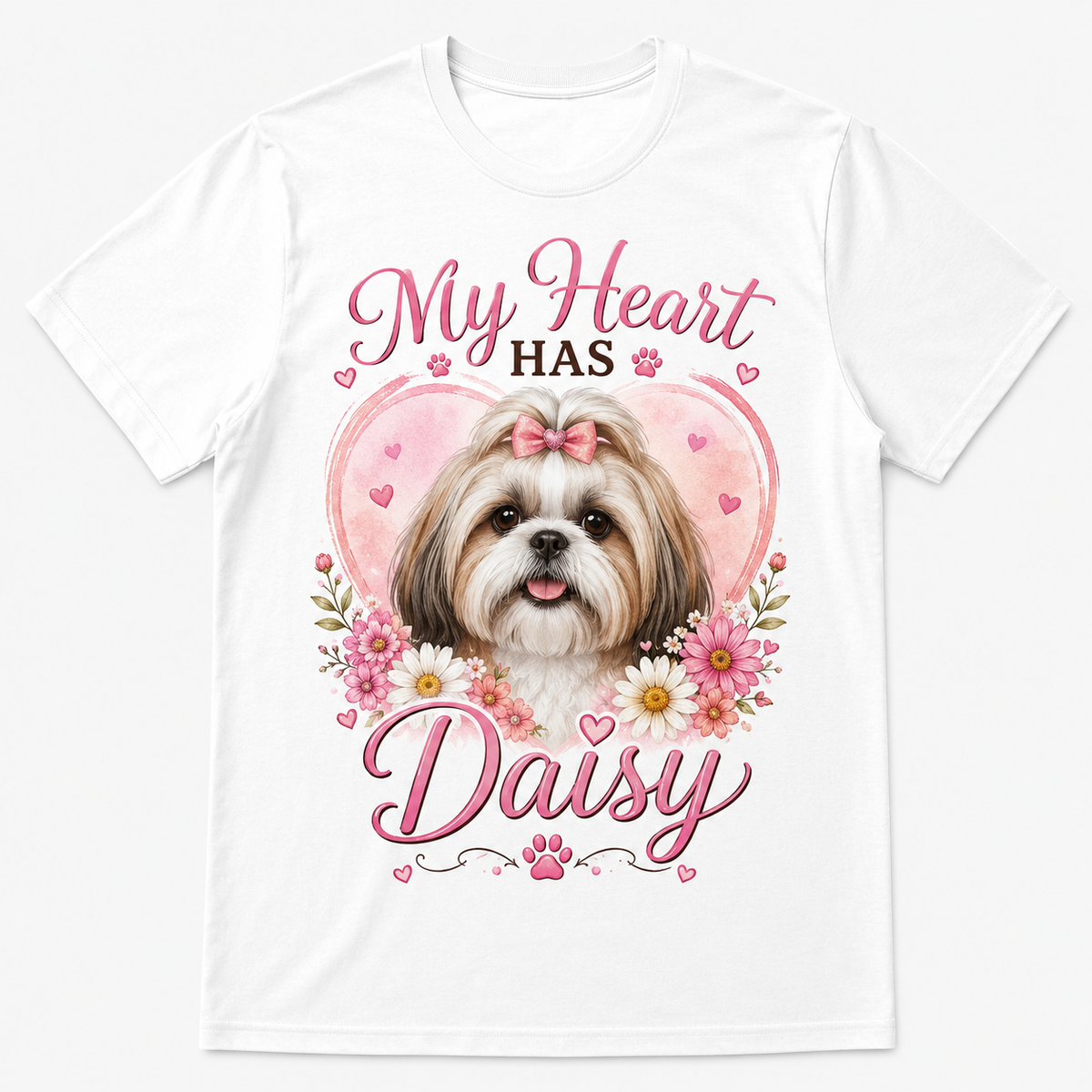 Custom Pet Photo T-Shirt Personalized Dog Cat Graphic Tee-04