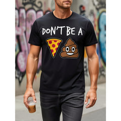 Pizza Lovers T-Shirt Round Neck 100% Cotton T-Shirt Short Sleeve Women Men Family T-Shirt Gift Funny T-Shirt Regular Fit Comfortable Stretch Fabric All-Season Wear Cotton T Shirts