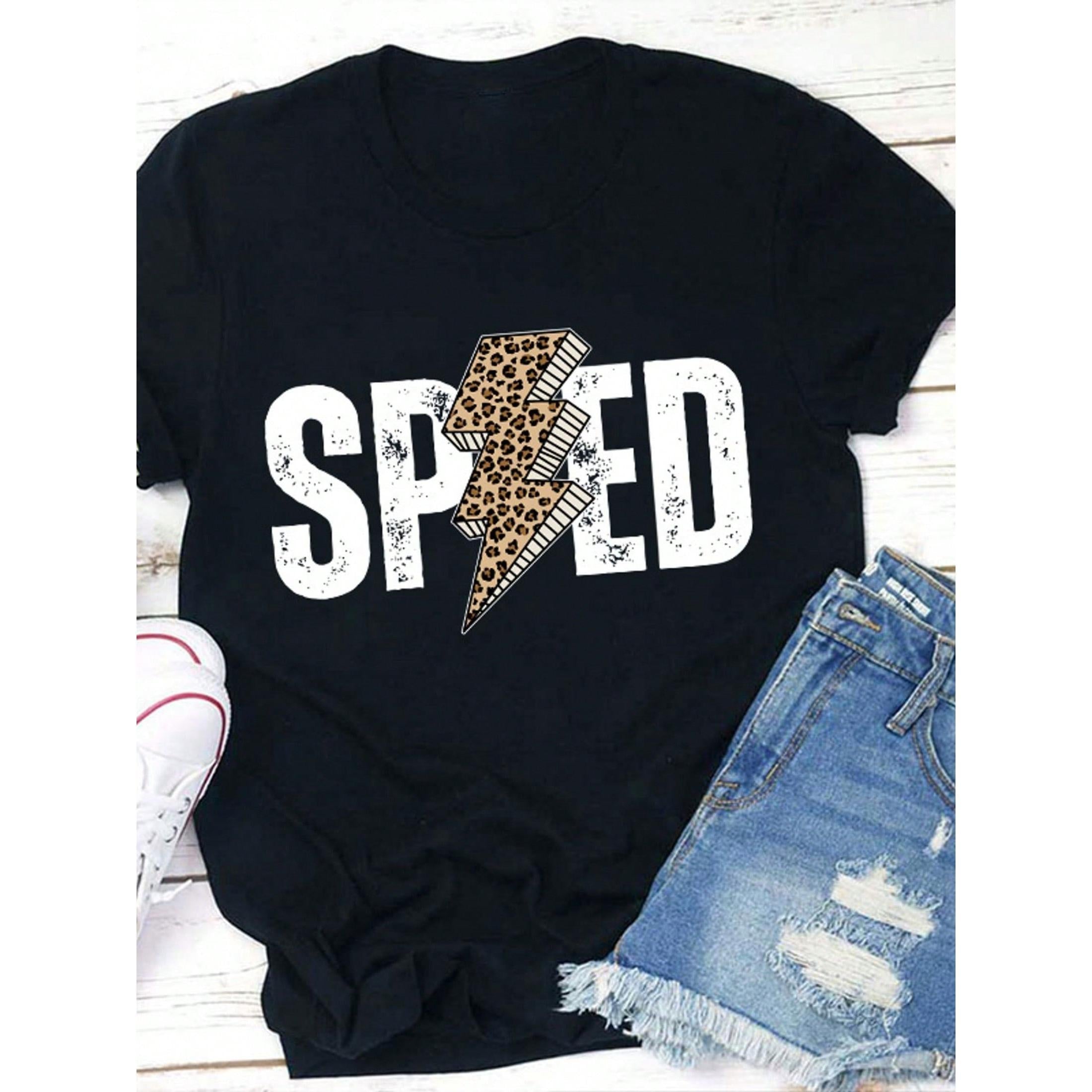 Special Education Teacher T Shirt, Loose, Women's Casual Round Neck T-Shirt