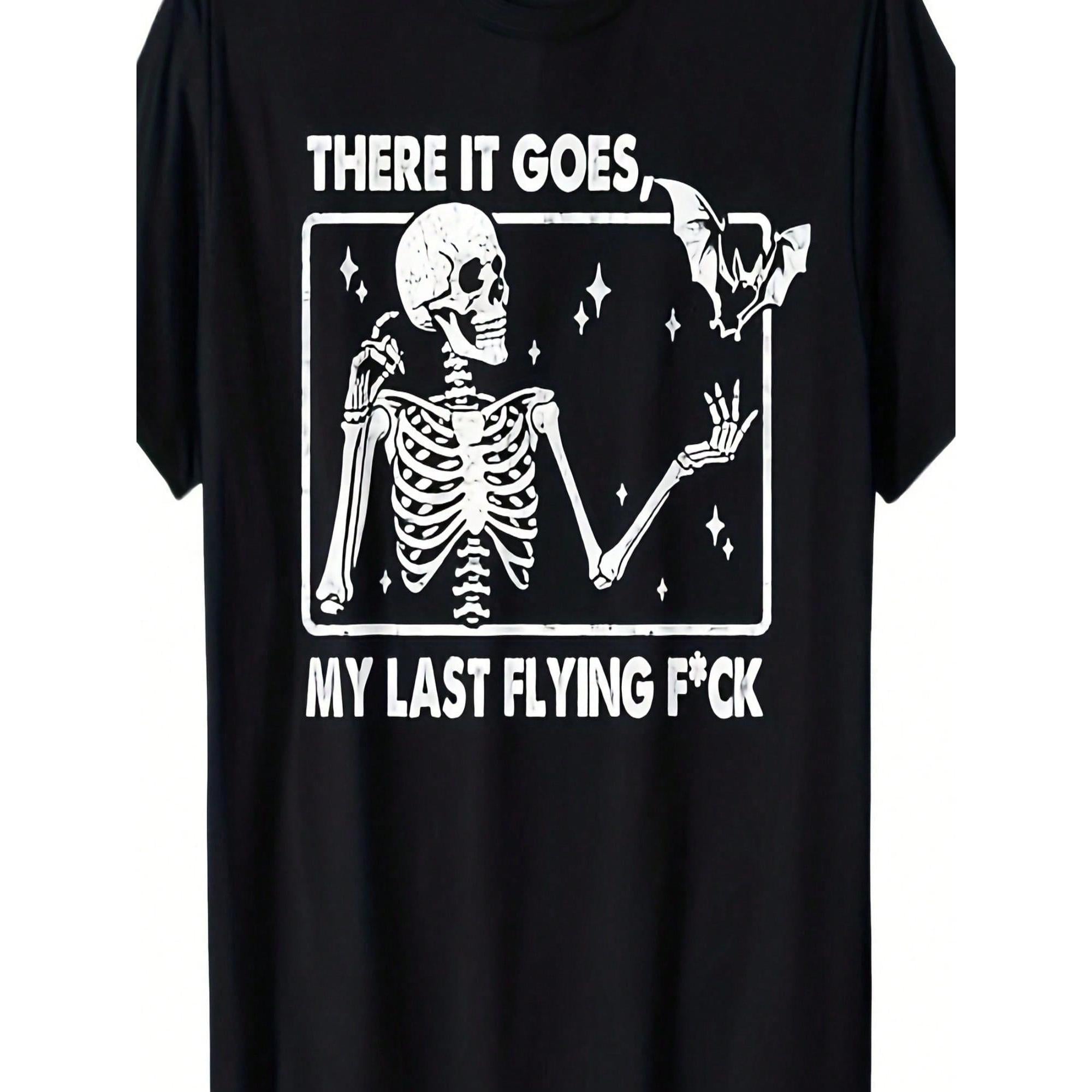 My Last Flying Skeleton Funny Halloween T-Shirt