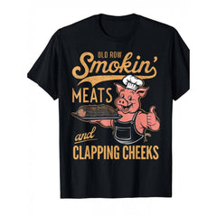 Old Row Smokin' Meats & Clapping Cheeks BBQ Enthusiast T-Shirt