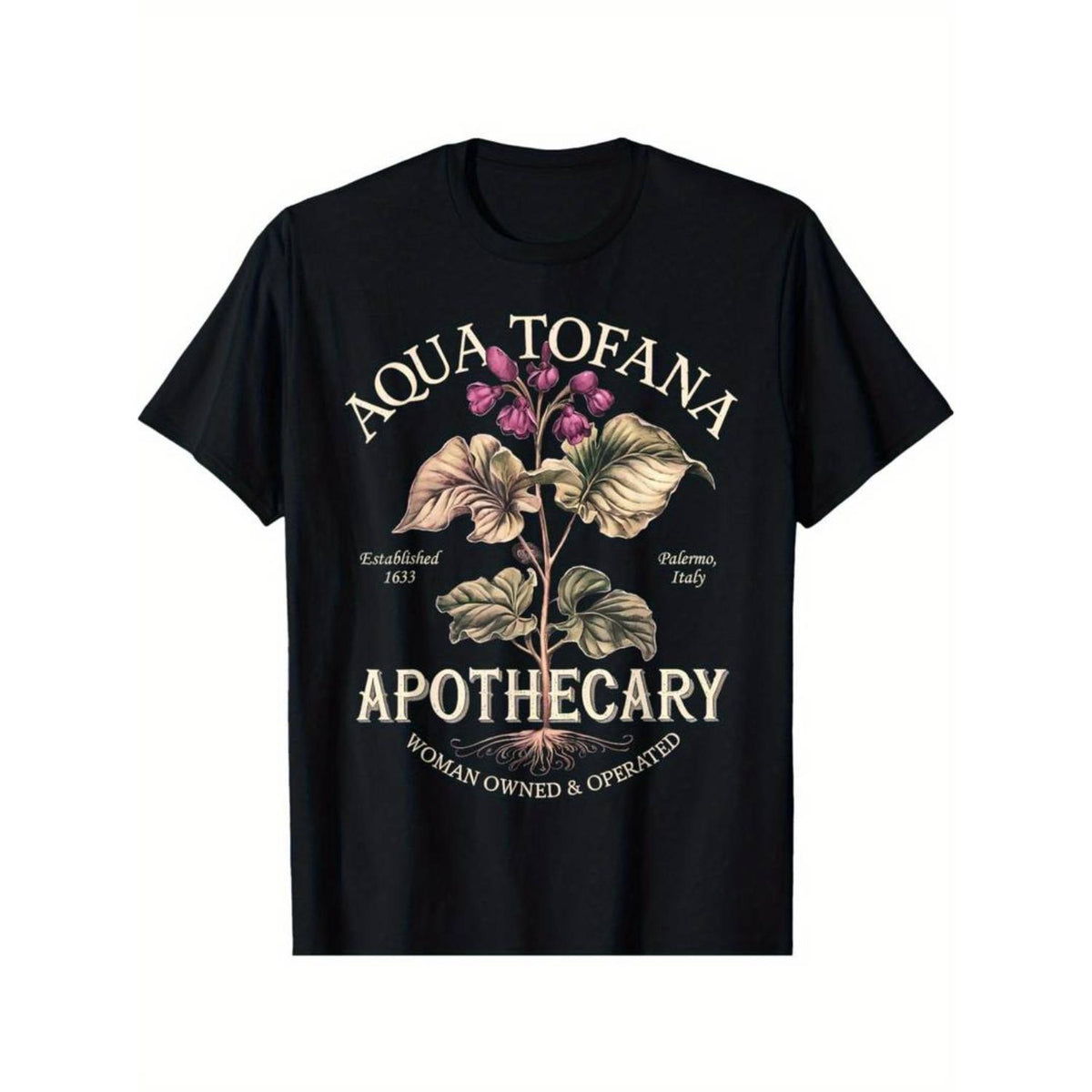 [Gentle] Aqua Tofana Vintage Design Men's 100% Cotton T-Shirt