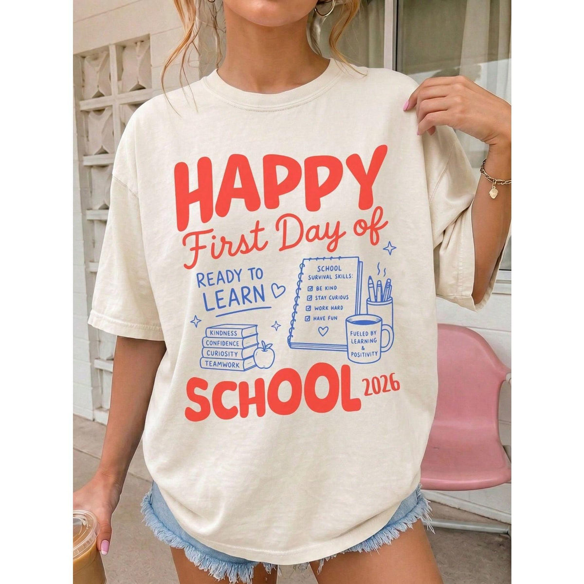 Happy First Day Of School Teacher T-Shirt, Welcome Back To School Teacher T-Shirt, Teacher Team T-Shirt, Teacher First Day T-Shirt For Daily Wear