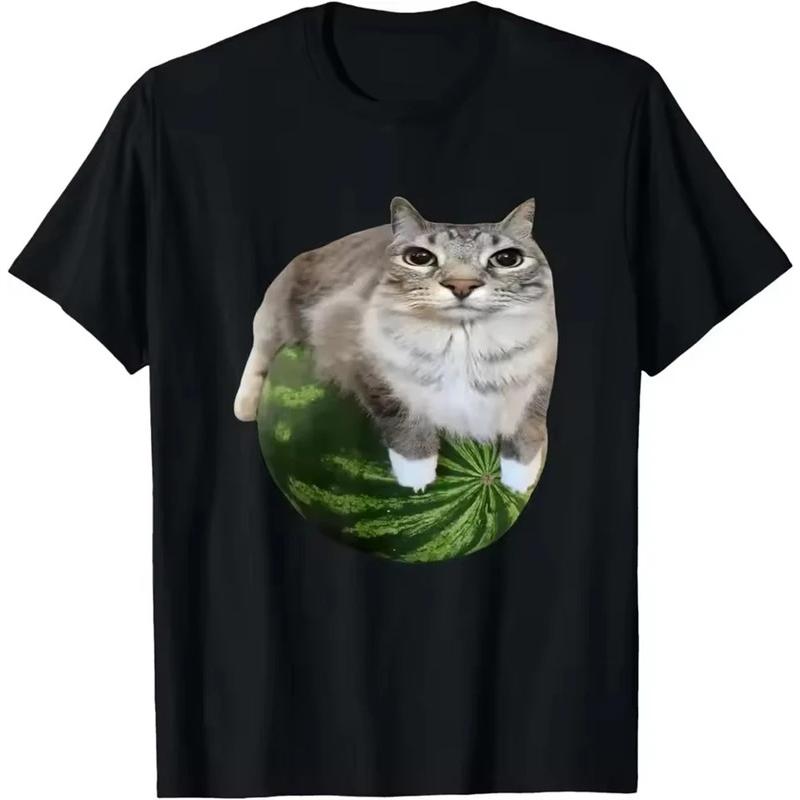 Watermelon Cat  Meme T-Shirt