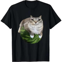 Watermelon Cat  Meme T-Shirt