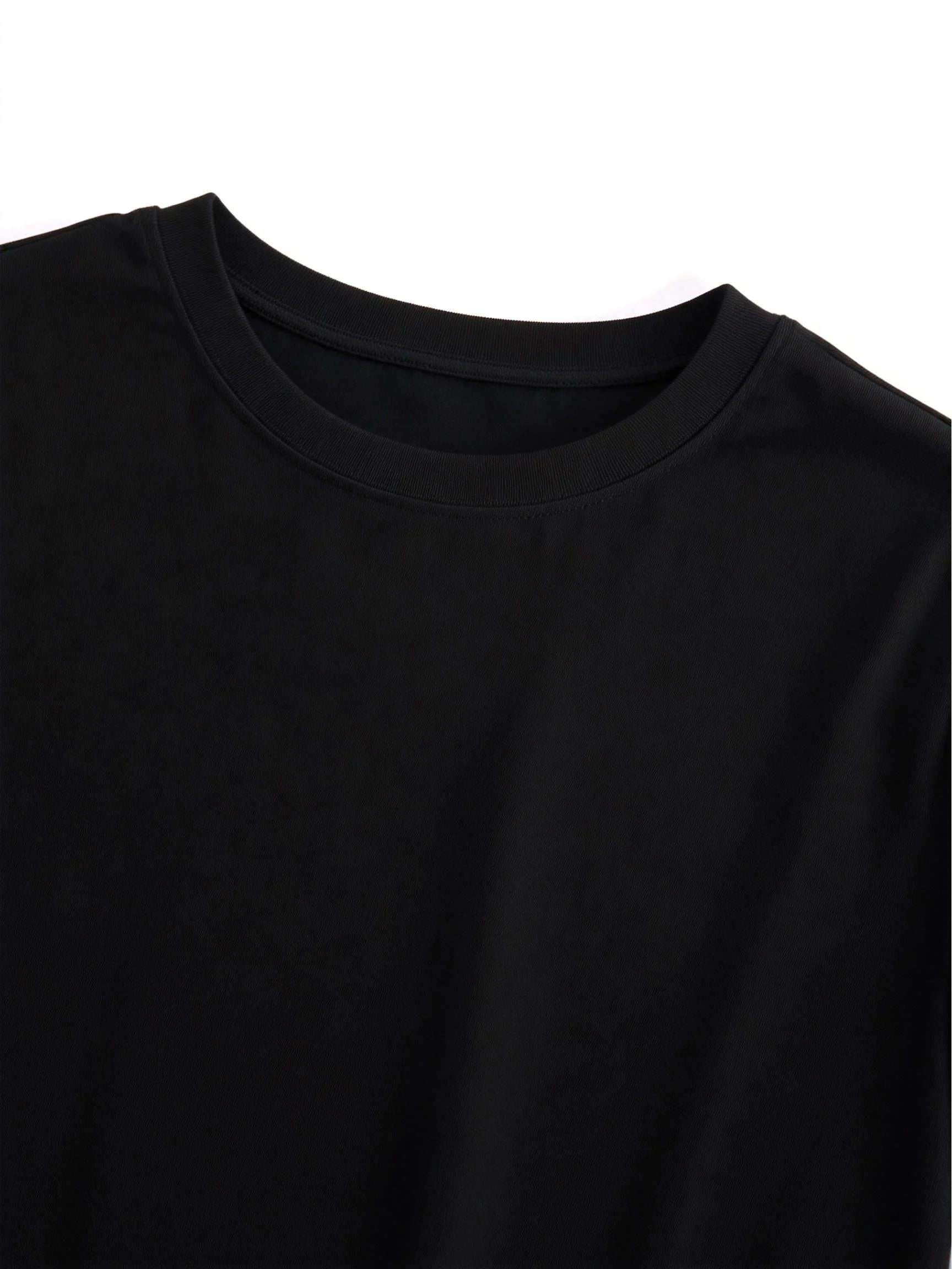 Men'S Black Trendy T-Shirt Featuring a Humorous Slogan, Made from Heavyweight