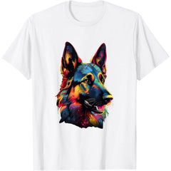 Colorful Pop Art German Shepherd T-Shirt