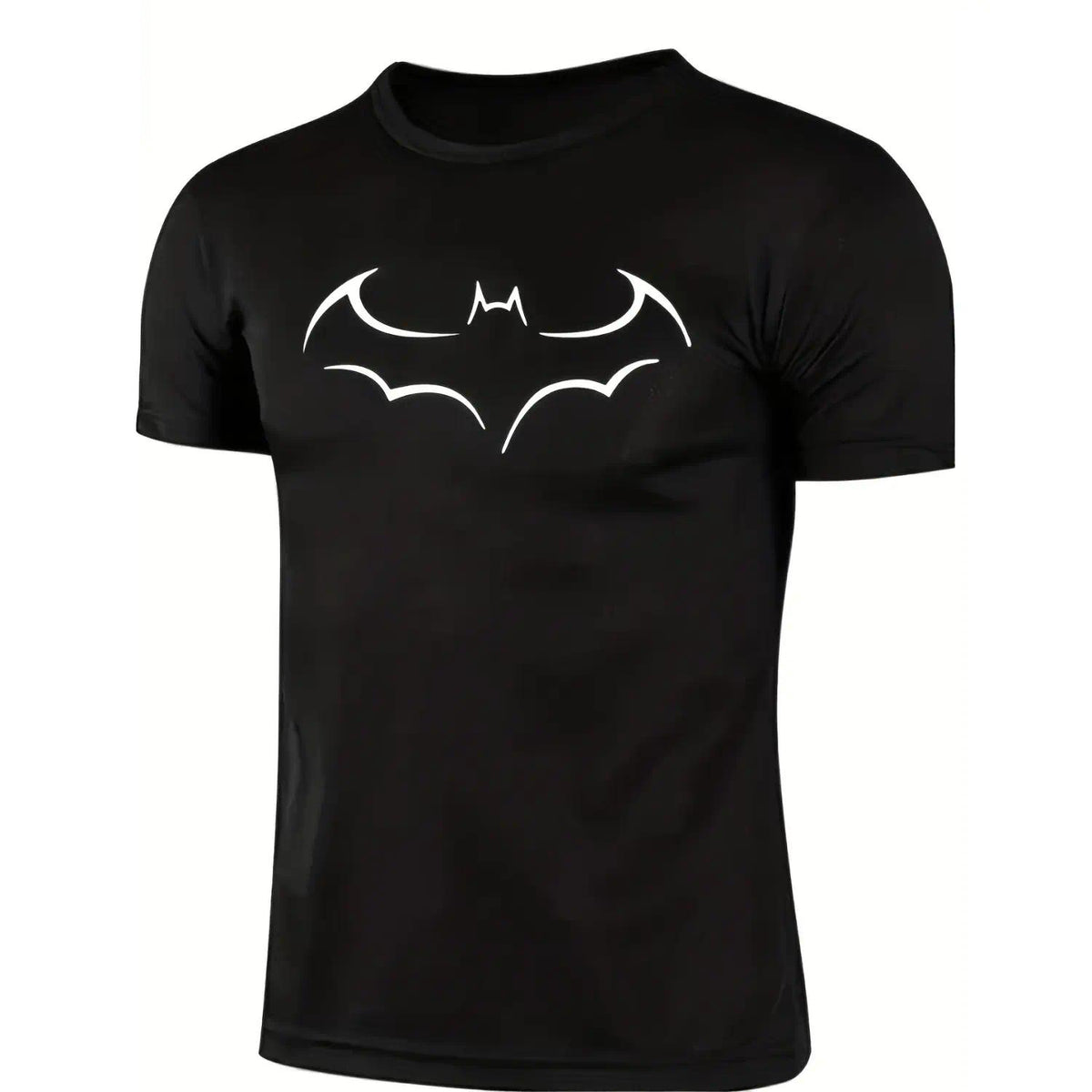 Minimalist Bat Graphic T-Shirt Black Streetwear Tee | Y2K Gothic Aesthetic | Casual Short Sleeve Unisex Top