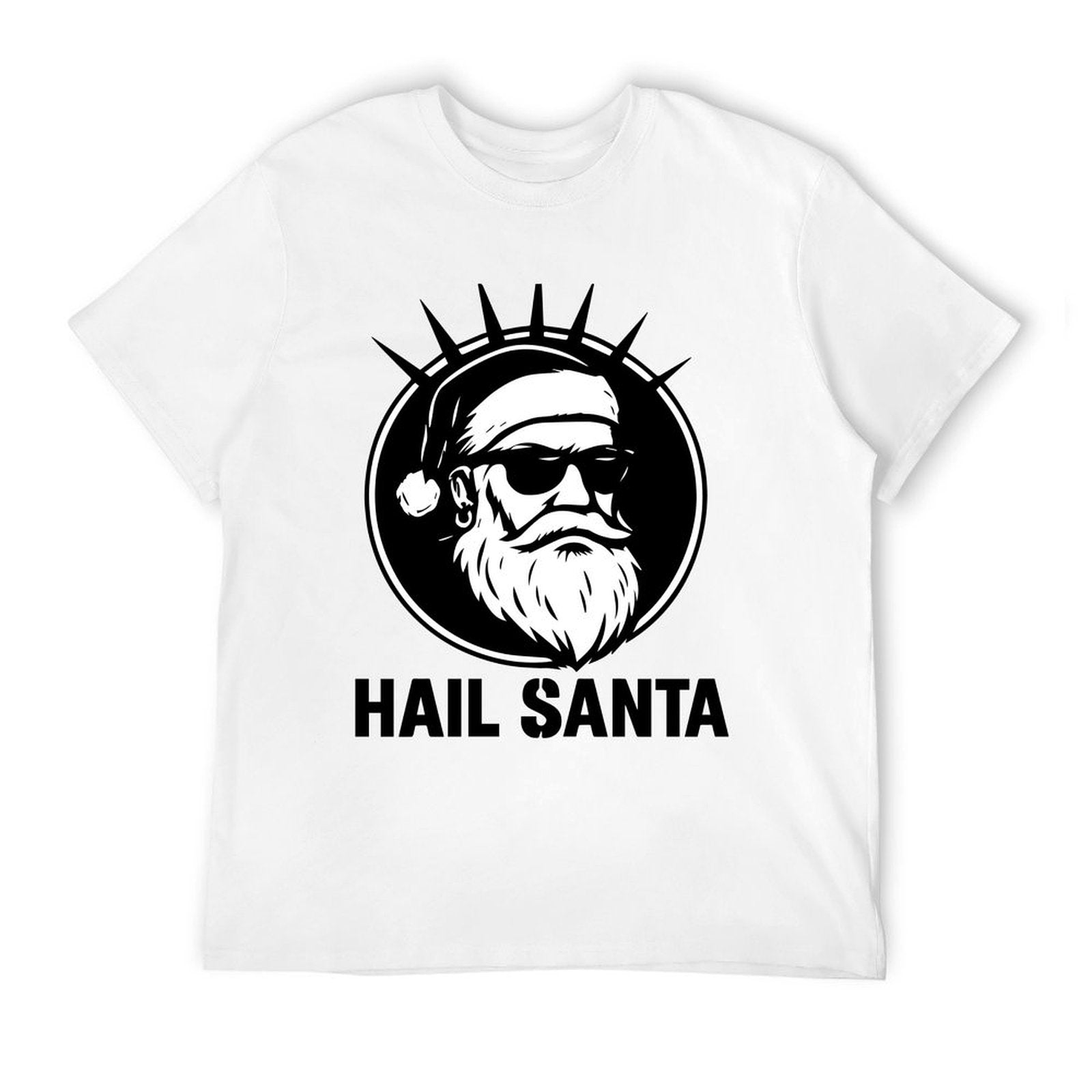 Graphic tee [hail santa] funny t-shirt Unisex gift idea holiday vibe Xmas gift punk santa
