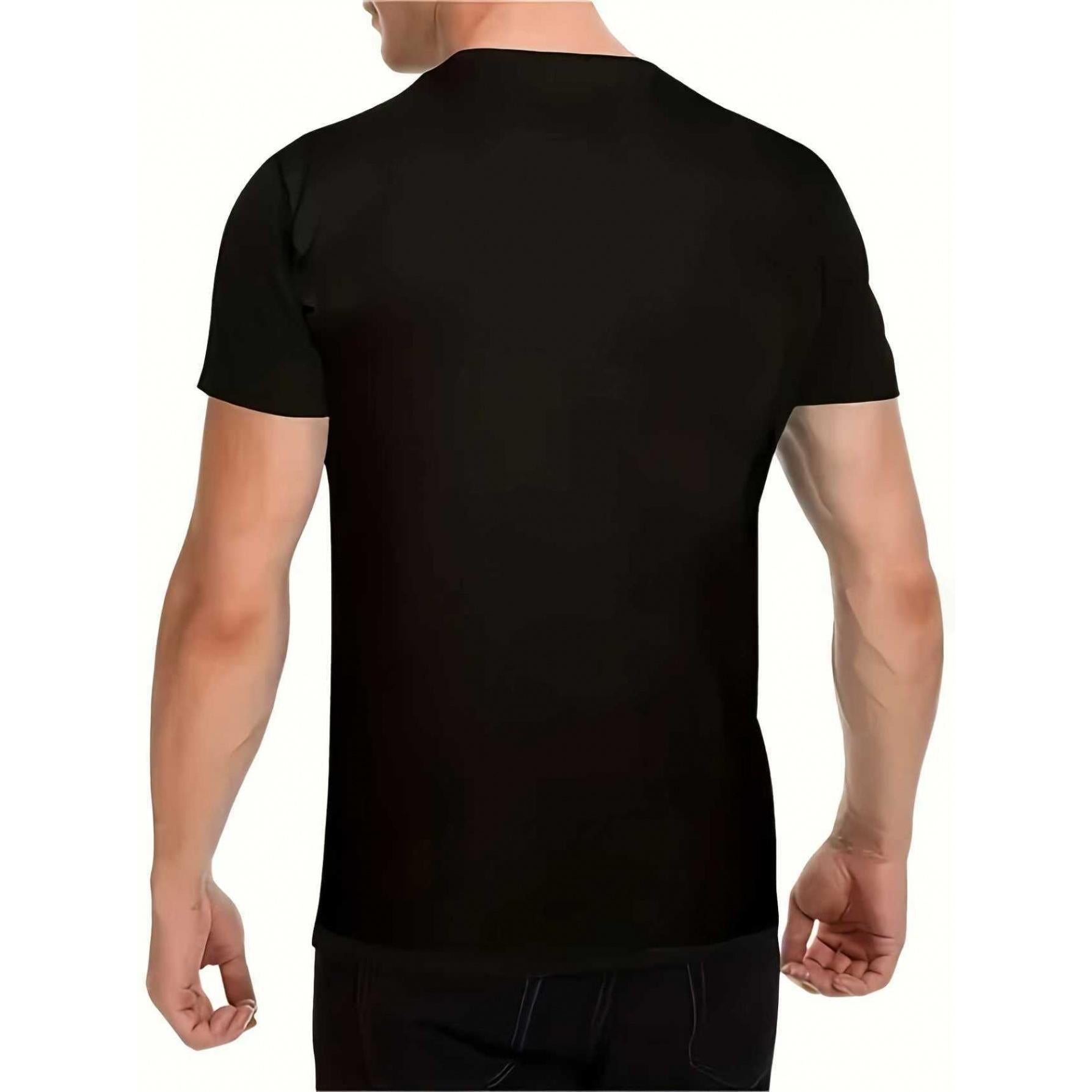 Vintage Style Black T-Shirt with Red Accents - Men's Nostalgic Cassette Tape and Pencil Print T-Shirt - Regular Fit Spring Summer Autumn Casual Shirt - for Outdoor Hiking, Fitness, and Daily Wear - Hiking Gear - Nostalgic Design - Crew Neck