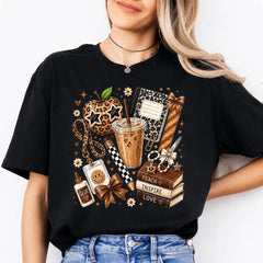Leopard Teacher Shirt, Cute Teach Inspire Love Graphic Tee, Coffee  Notebook School Supplies Shirt, Back to School Teacher Gift, Trendy Teacher Tee