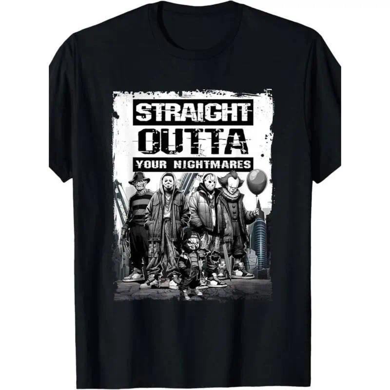 " Men'S Vintage Horror Halloween T-Shirt - 100% Cotton