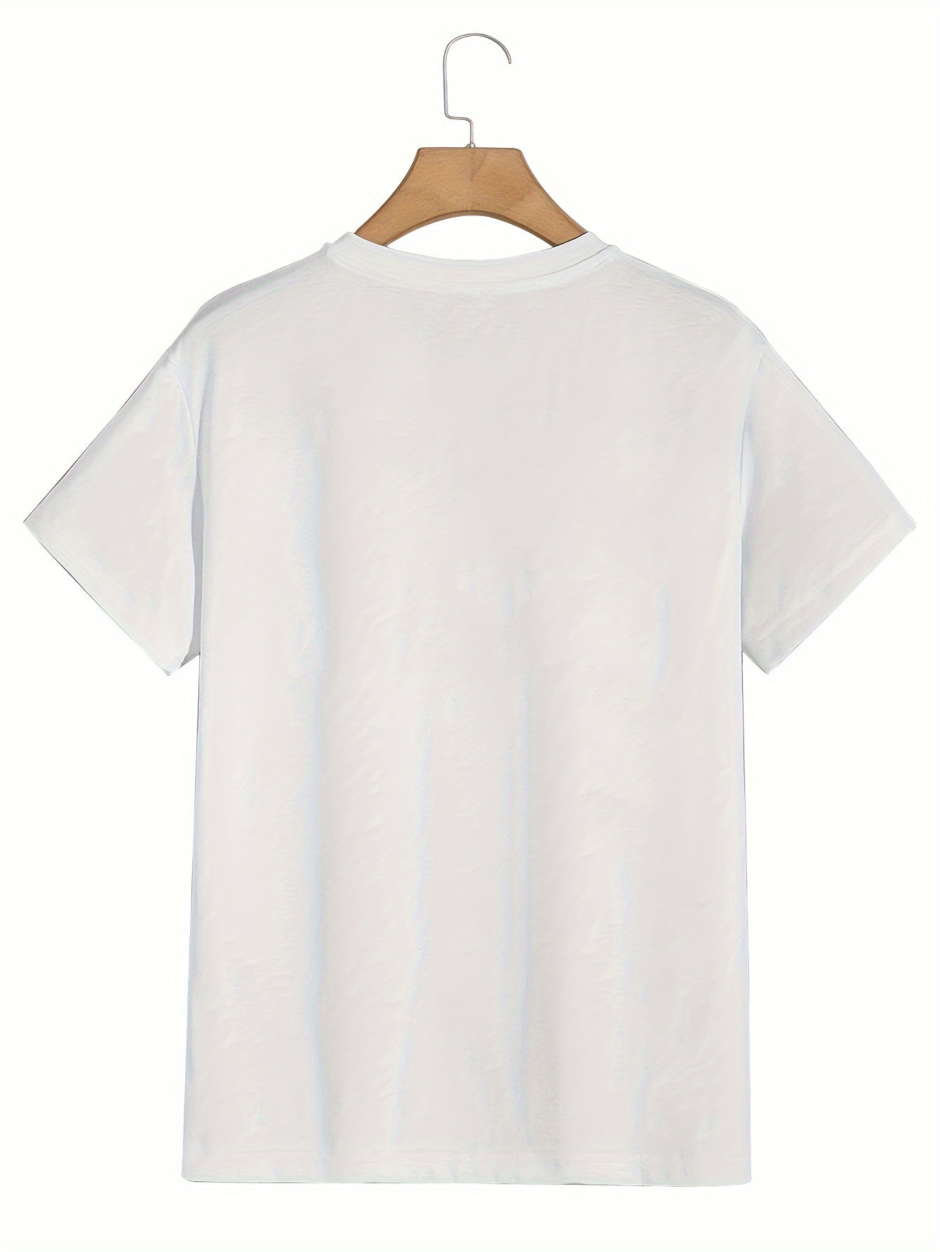 Plus Size Men's Pattern Printed Inner Layer T-Shirt Summer Short Sleeve Top Lining, PLUS SIZE