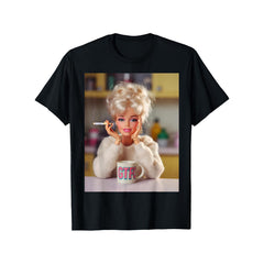 Distressed Doll Face Meme T-Shirt - Funny Creepy Reaction Graphic Tee, Unisex Casual Top