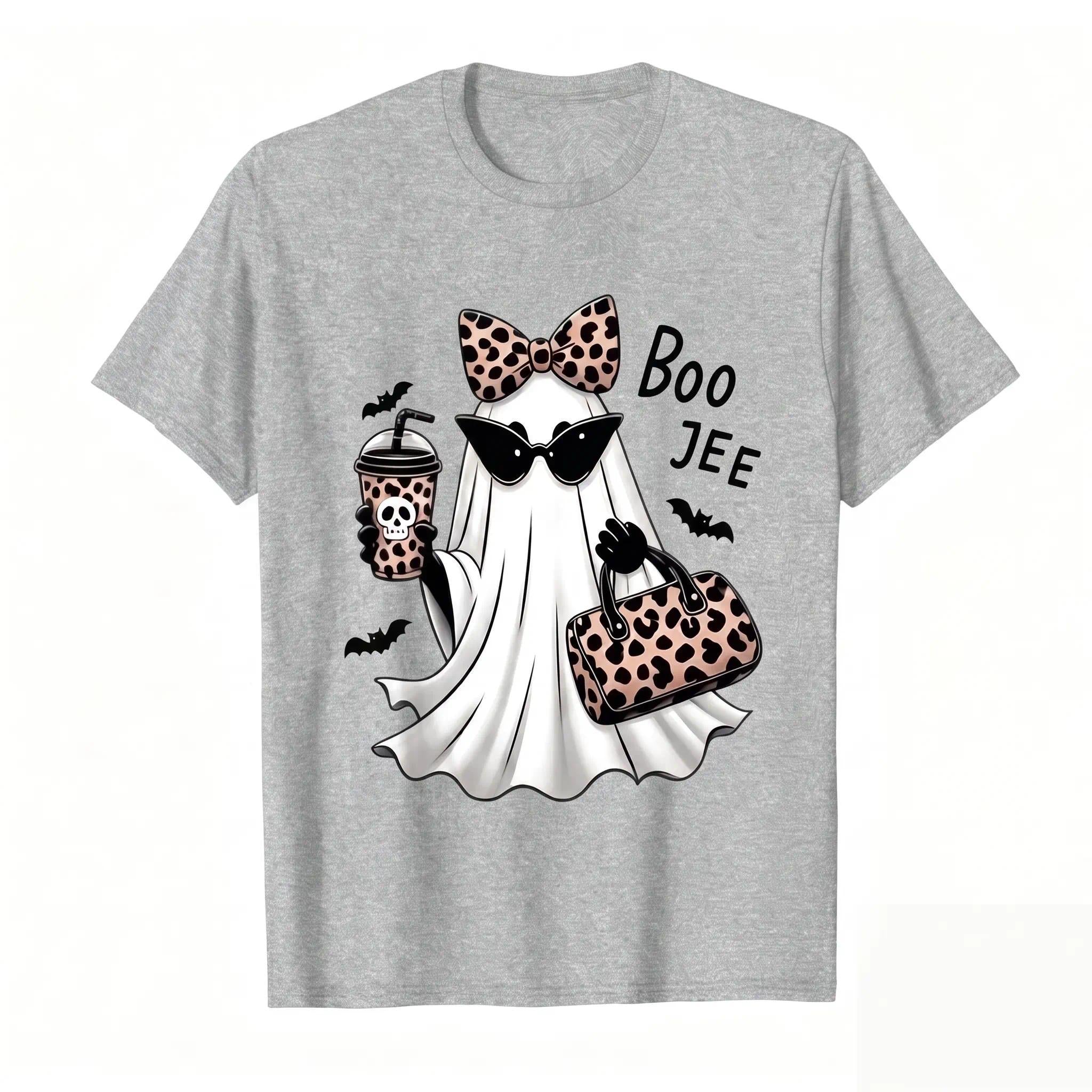 Boo-Jee Ghost Shirt, Leopard Ghost Tee, Ghost Coffee Shirt, Funny Fall Shirt, Girly Halloween Gift, Boojee Shirt, Gift Idea For Women Best Friend