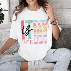 It's Okay To Make Mistakes Comfort Color Shirt, Special Education Teacher Shirts, Back To School